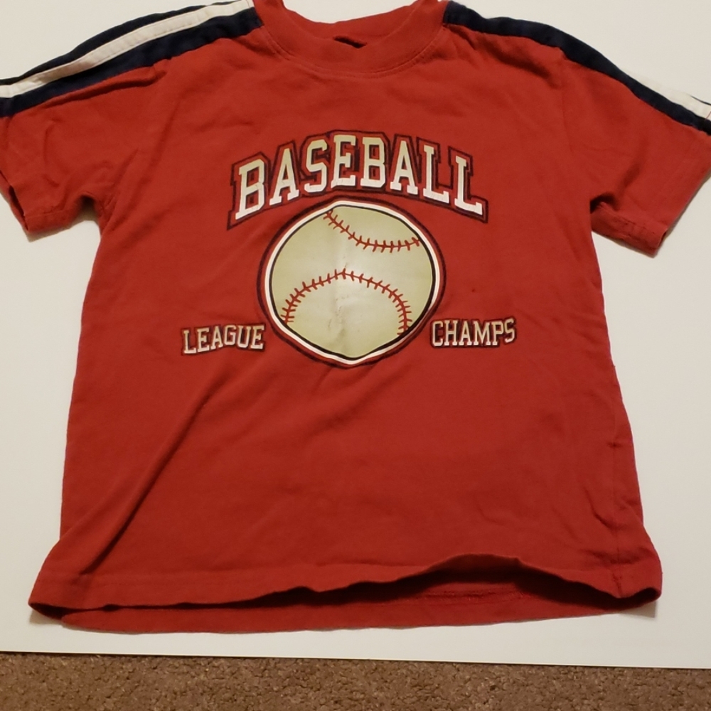 Red Arizona Jean company baseball shirt